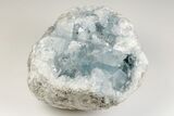 5.7" Sky Blue Celestite Crystal Geode - Madagascar - #201489-2